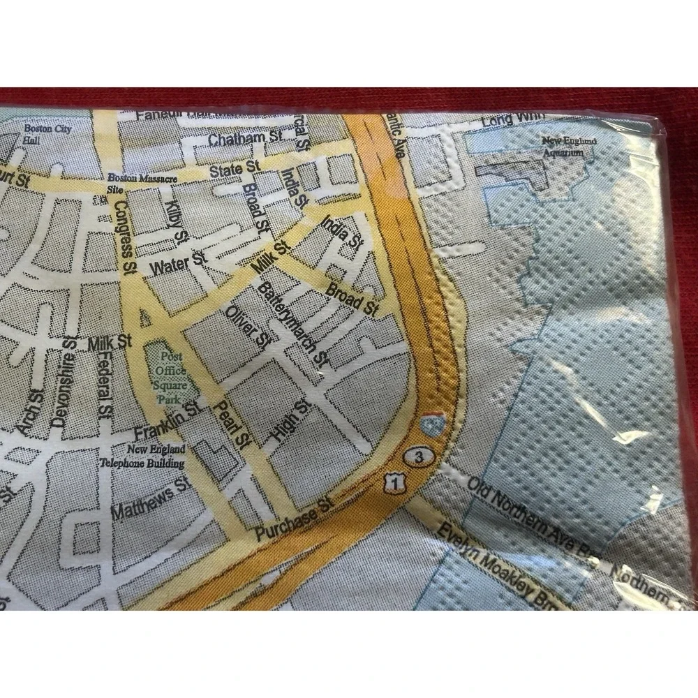 Boston Massachusetts Mapkins Napkins NEW - Paper Napkins Sealed With 20 Napkins